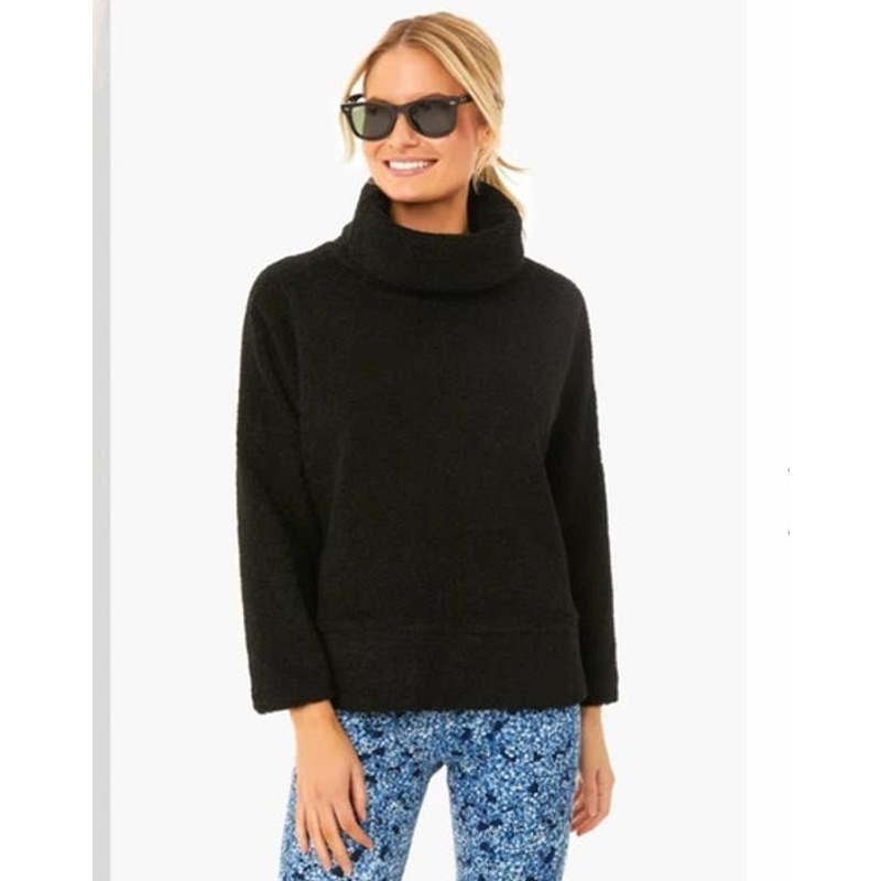 Tuckernuck Black Cowl Neck Sweater